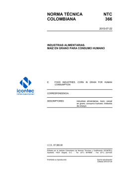 NTC 366 - ICONTEC Internacional