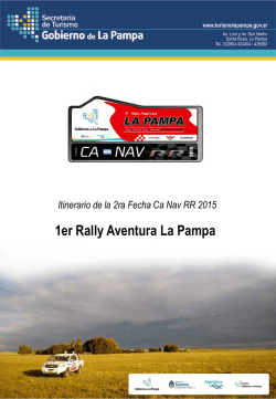 1er Rally Aventura CaNav en La Pampa