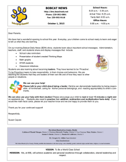October 15 - Bonita Springs Elementary School