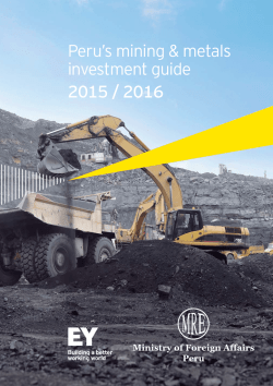 Peru`s mining & metals investment guide 2015 / 2016