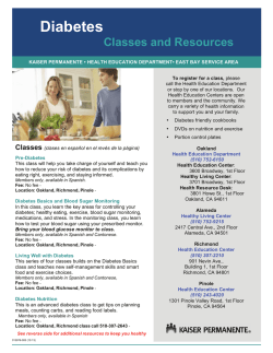 Diabetes Classes and Resources