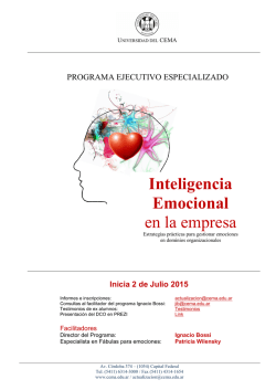 Programa de Inteligencia Emocional UCEMA 2015 - Facilitar