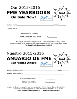 FME YEARBOOKS ANUARIO DE FME