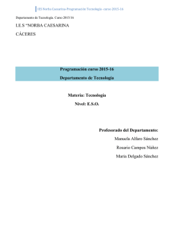 IES Norba Caesarina-Programación Tecnología -curso 2015-16