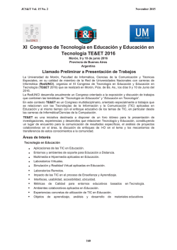 XI Congreso de Tecnología en Educación y Educación en