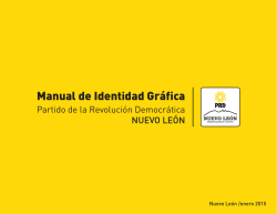 Manual de Identidad Gráfica PRD Nuevo León en baja