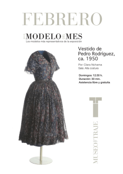 modelo mes - Museo del Traje - Ministerio de Educación, Cultura y