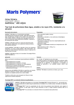 Mariseal 400 AQUA - Maris Polymers Spain
