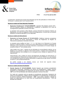 Boletín Derecho Ambiental N° 62 (931237).DOC