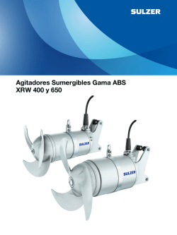 Submersible Mixers Type ABS XRW 400 and 650