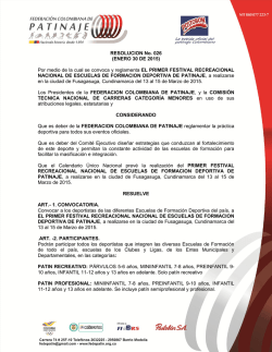 Resolucion No. 026 - Federación Colombiana de Patinaje