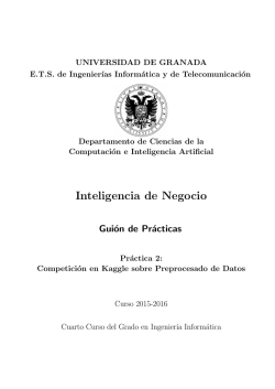 Inteligencia de Negocio - Universidad de Granada