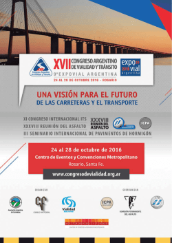 de los congresos - XVII Congreso Argentino de Vialidad y Tránsito