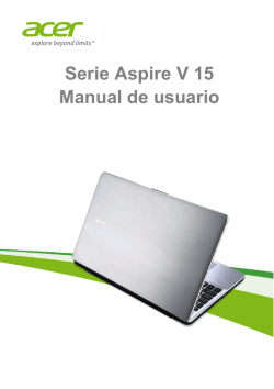 Serie Aspire V 15 Manual de usuario
