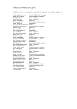Lista de representantes del personal