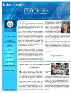 Noviembre 2015 - Ministerio de Relaciones Exteriores de Guatemala