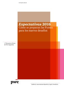 Expectativas 2016