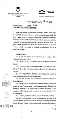 Resolución Nº 1234_5 (SGE) - Ministerio de Educación de la