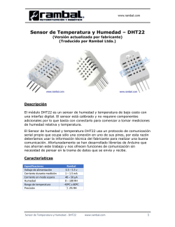 Sensor de Temperatura y Humedad – DHT22