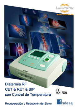 Diatermia RF CET & RET & BIP con Control de Temperatura