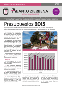 Proyectos destacados para 2015 - Ayuntamiento de Abanto