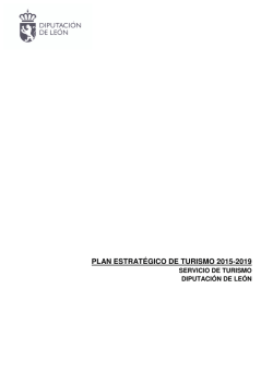 PLAN ESTRATÉGICO DE TURISMO 2015-2019