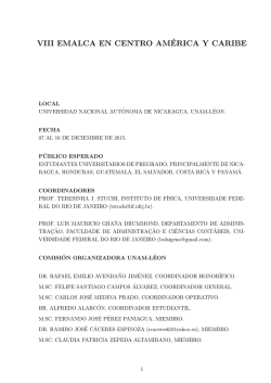 EMALCA Nicaragua 2015 VF - Departamento de Matemática y