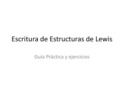 Escritura de Estructuras de Lewis