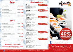 Delivery +56 2 2407 4147