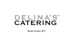 Catálogo de Eventos - delina`s® catering