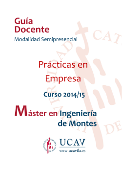 Prácticas en empresas - Universidad Católica de Ávila