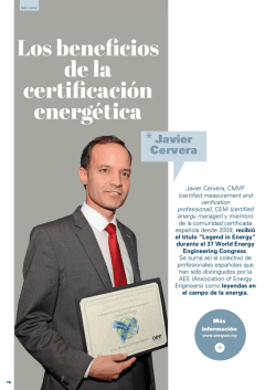 Los beneficios de la certificación energética