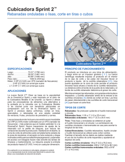 Cubicadora Sprint 2™ - Urschel Laboratories, Inc.