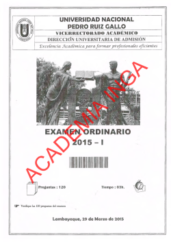 EXAMEN ORDINARIO - Academia Inga. Academia Inga.