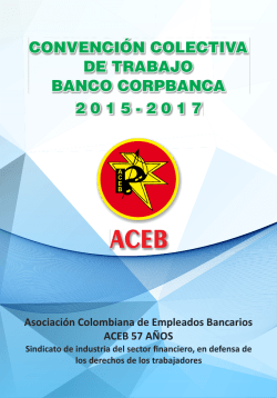 CONVENCIÓN COLECTIVA DE TRABAJO BANCO CORPBANCA