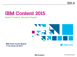 Presentación IBM Content 2015