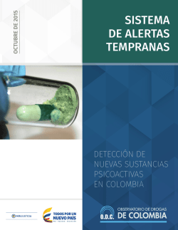 sistema de alertas tempranas - Observatorio de Drogas de Colombia