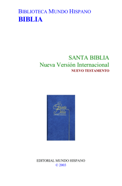 Santa Biblia Nueva Versión Internacional