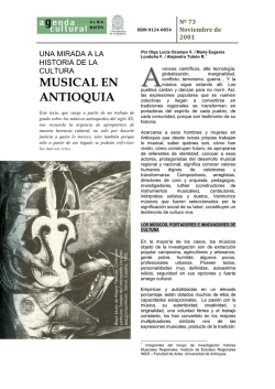 MUSICAL EN ANTIOQUIA - Biblioteca Digital