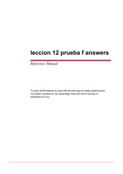 leccion 12 prueba f answers