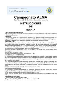 Campeonato ALMA - Club de Pesca y Náutica Las Barrancas