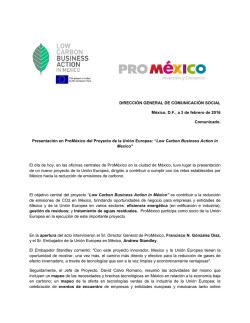 Low Carbon Business Action in Mexico