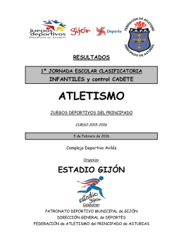 Resultados - Atletismo Asturiano