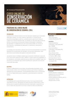 Programa - Instituto del Patrimonio Cultural de España