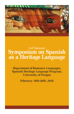 Department of Romance Languages, Spanish Heritage Language