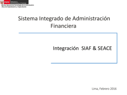 Validaciones en el Proceso de Interface SIAF