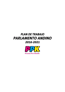 Plan de Trabajo para el parlamento Andino