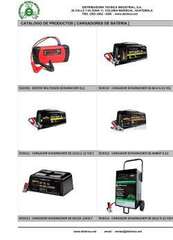 cargadores de bateria - Distribuidora Tecnica Industrial, SA