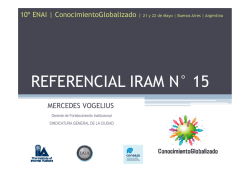 REFERENCIAL IRAM N° 15