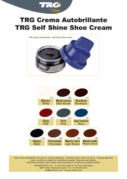 TRG Crema Autobrillante TRG Self Shine Shoe